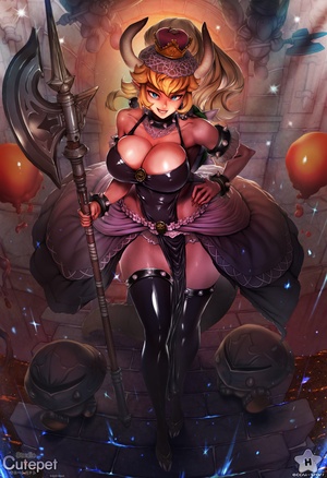 Poleaxe in hand and minions in tow, Bowsette "greets" you at the castle gate. Koopa-hime, nude, and Koopanari versions. HD jpgs, WIPs, steps, PSDs --> https://t.co/jzdDf138KP https://t.co/EE1pF1lznt