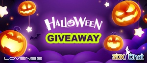 [GIVEAWAY] Trick or treat! Here's your chance to win 3DXChat XGold or a Lovense Toy! 

Simply:
🎃 Follow @3DXChat & @Lovense
🎃 Retweet this Tweet

Giveaway ends 01 Nov, 23:59 UTC. https://t.co/Ri2ZDGHIgL