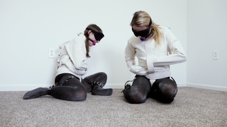update blindfolded ball-gagged straitjacketed