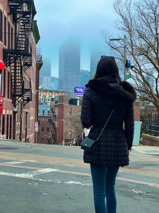 enjoying boston with wifey