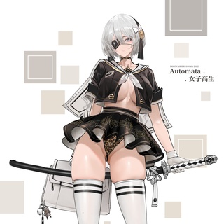 女子高生 #nierautomata https://t.co/3czytlg7wq