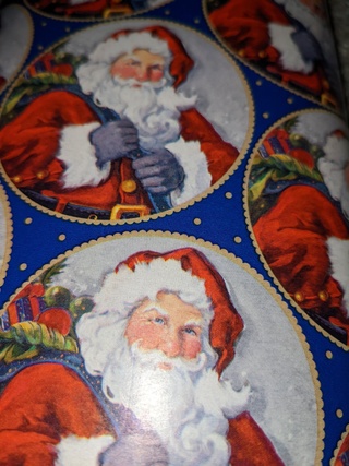 santa wrapping paper awesome