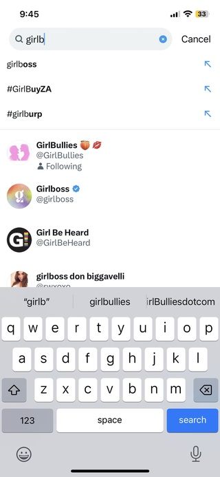 looks like search back