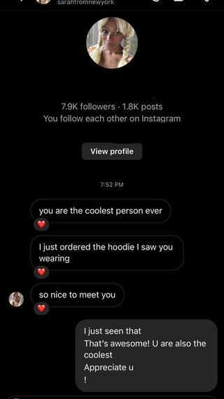 just met this girl