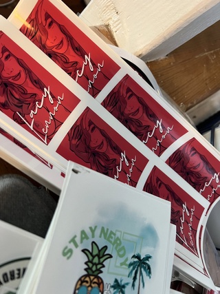 amor making own merch