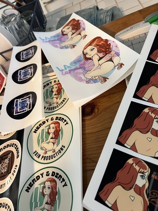 amor making own merch
