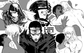 berserk sketches griffca griffith/casca
