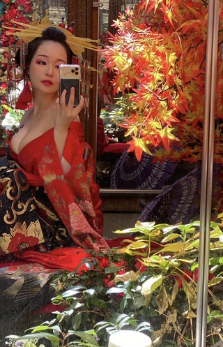 無加工載せてなかった花魁カット💓（鏡越し） 茜さやファンクラブ (茜さや)の投稿https://t.co/l1jtjax40u https://t.co/ycup9kq41i