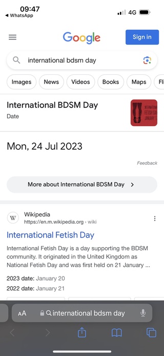 feliz internacional bdsm día