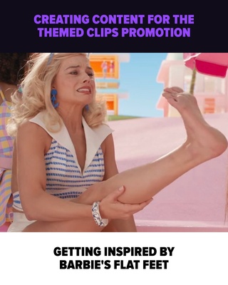 barbie's flat feet...giving inspiration