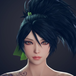 just finished hair cards