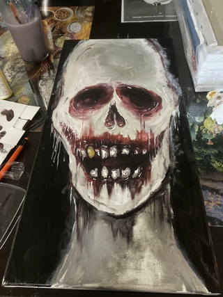 hand painted and signed