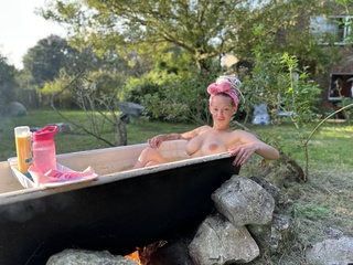 why bathe indoors when