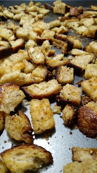 infused croutons 
i'm going
