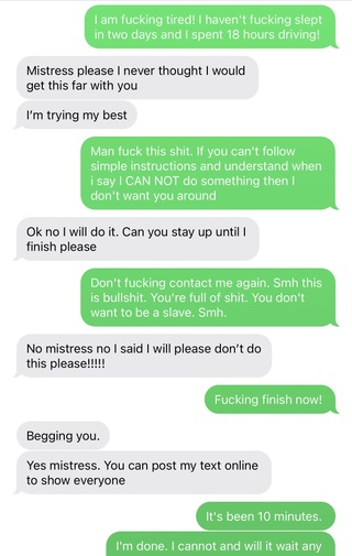 swear training slave hard