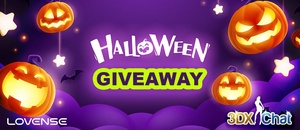 #Halloween #GIVEAWAY Here's your chance to win 3DXChat XGold or a Lovense Toy!

Simply:
🎃 Follow @3DXChat & @Lovense 
🎃 Retweet this Tweet

Giveaway ends 01 Nov, 23:59 UTC. https://t.co/nV0oC4o64F
