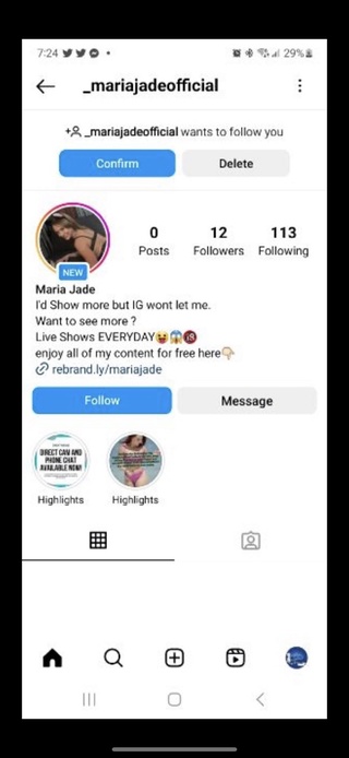 no have nuevo insta