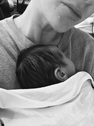 healthy baby boy arrived