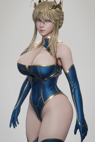 first render artoria lancer