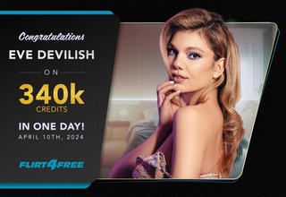 congratulations @evedevilish_ for hitting