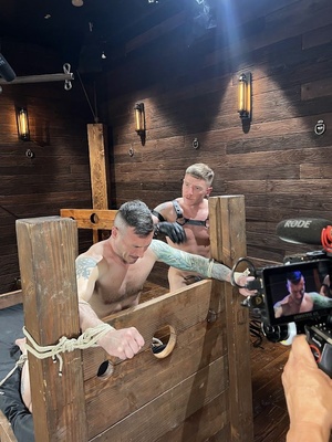 BTS PHOTOS FROM THE BOUND GODS SET! 📸

YOUR ASS IS MINE featuring @coltspencexxx 💪 & @derekkagexxx 🍑👅

🎥: @daddywildex 

OUT TOMORROW!!! 😍 https://t.co/kgArTRzyhx